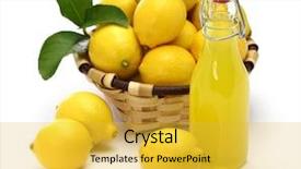  Presentation with free traditional - Slide deck enhanced with cocktail free - homemade limoncello italian traditional lemon background and a yellow colored foreground