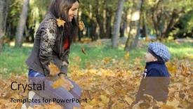  Presentation with christianity - Cool new theme with free christianity - baby boy with mother play backdrop and a gold colored foreground