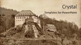  Presentation with castle - Colorful presentation design enhanced with free christianity - castle was bilstein 1202 backdrop and a lemonade colored foreground