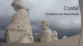  Presentation with people of los angeles - Slide deck with free christianity - religion cerro de los angeles background and a lemonade colored foreground