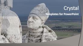  Presentation with los angeles - Slide deck having free christianity - symbol cerro de los angeles background and a ocean colored foreground