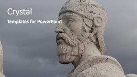  Presentation with city of los angeles ca - Beautiful slide deck featuring free christianity - symbol cerro de los angeles backdrop and a gray colored foreground