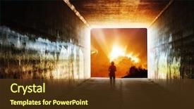  Presentation with my life - Audience pleasing PPT theme consisting of free christianity - way of life backdrop and a tawny brown colored foreground