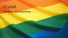  Presentation with gay rainbow flag - Audience pleasing PPT layouts consisting of free civilization - rainbow gay flag background backdrop and a gold colored foreground
