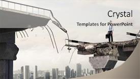  Presentation with overcoming - PPT layouts having free construction - overcoming problems and difficulties mixed background and a light gray colored foreground