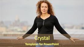  Presentation with granite - Cool new slide deck with free construction - portrait of woman standing backdrop and a tawny brown colored foreground