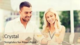  Presentation with credit card - Colorful theme enhanced with free cost - date people payment and relations backdrop and a lemonade colored foreground