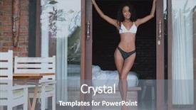  Presentation with lady justice themis statue - Amazing PPT layouts having free curtain - beautiful sexy lady in panties backdrop and a gray colored foreground