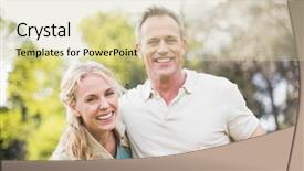  Presentation with hands holding - Cool new slides with free dance - cute couple dancing and holding backdrop and a soft green colored foreground