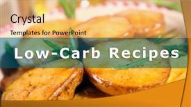  Presentation with free healthcare - Audience pleasing presentation design consisting of free healthcare templates - homemade fried potato on plate backdrop and a yellow colored foreground