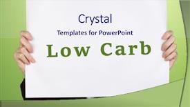  Presentation with fat low carb keto ketogenic - Theme consisting of free healthcare templates - woman holding paper with low-carb background and a sky blue colored foreground