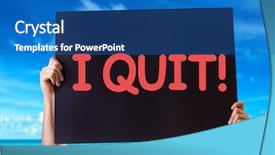  Presentation with quit - Beautiful presentation featuring free drug addiction - i quit card with beach backdrop and a ocean colored foreground