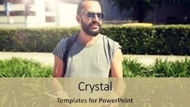  Presentation with travel concept silhouette - Slide deck consisting of free eastern europe - travel tourism backpacking and people background and a  colored foreground