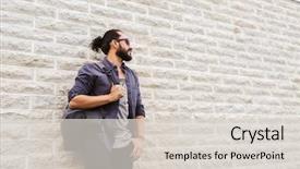  Presentation with people street - Audience pleasing slide deck consisting of free eastern europe - travel tourism lifestyle and people backdrop and a  colored foreground