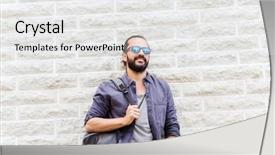  Presentation with wall street - Beautiful slides featuring free eastern europe - travel tourism lifestyle and people backdrop and a  colored foreground