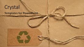  Presentation with intentional freight forwarding shipping - Audience pleasing presentation design consisting of free eco - brown shipping parcel tied backdrop and a coral colored foreground