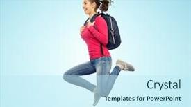  Presentation with rural tourism people adventure - Colorful slide deck enhanced with free educational backgrounds - education travel tourism motion backdrop and a  colored foreground