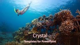  Presentation with restoration - Presentation with free electricity - young lady gliding underwater near background and a wine colored foreground