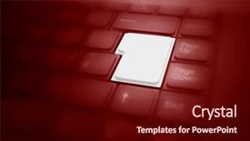  Presentation with keyboard - Slides having free emergency - keyboard with highlighted big white background and a wine colored foreground