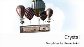  Presentation with interior design - PPT theme consisting of free clouds designs - idea for interior design mixed background and a white colored foreground