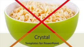  Presentation with food white - Presentation theme featuring free evaluation - concept of unhealthy food isolated background and a gold colored foreground