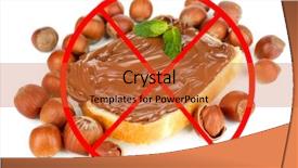  Presentation with food white layout - Presentation theme consisting of free evaluation - concept of unhealthy food isolated background and a red colored foreground