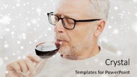  Presentation with alcohol - Colorful presentation design enhanced with free evaluation - people alcohol and drinks concept backdrop and a soft green colored foreground