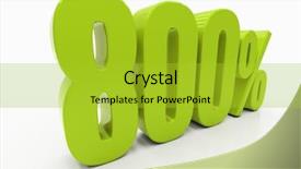  Presentation with percent - Cool new slide deck with free evaluation - percent off discount 3d illustration backdrop and a yellow colored foreground