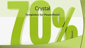  Presentation with percent - Amazing slide deck having free evaluation - percent off discount 3d illustration backdrop and a yellow colored foreground