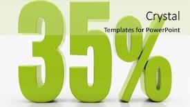  Presentation with percent - Audience pleasing slide deck consisting of free evaluation - percent off discount 3d illustration backdrop and a soft green colored foreground