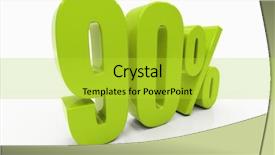  Presentation with percent - Amazing slide set having free evaluation - percent off discount 3d illustration backdrop and a yellow colored foreground