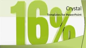  Presentation with cell biology 3d illustration - Presentation design featuring free evaluation - percent off discount 3d illustration background and a soft green colored foreground