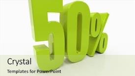  Presentation with pink 80s disco 3d illustration - Slide set enhanced with free evaluation - percent off discount 3d illustration background and a yellow colored foreground