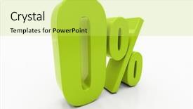  Presentation with percent - Slide set enhanced with free evaluation - percent off discount 3d illustration background and a yellow colored foreground