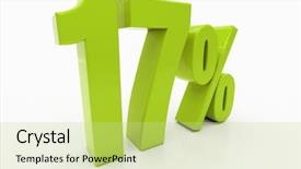  Presentation with percent - Beautiful slide set featuring free evaluation - percent off discount 3d illustration backdrop and a  colored foreground