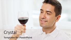  Presentation with happy holidays - Audience pleasing theme consisting of free evaluation - profession drinks leisure holidays backdrop and a lemonade colored foreground