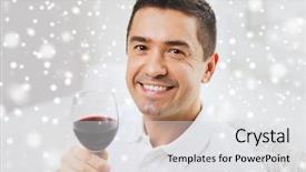  Presentation with happy holidays - PPT layouts with free evaluation - profession drinks leisure holidays background and a white colored foreground