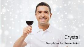  Presentation with happy holidays - PPT theme consisting of free evaluation - profession drinks leisure holidays background and a white colored foreground