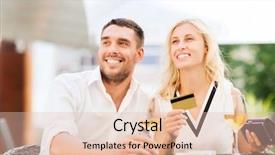  Presentation with credit card - PPT layouts having free family - date people payment and relations background and a lemonade colored foreground
