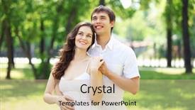  Presentation with free family - Cool new PPT theme with free family - portrait of a young romantic backdrop and a  colored foreground