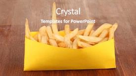  Presentation with brown paper bag - Cool new theme with candy sweet marshmallows in wood dish on pink background backdrop and a lemonade colored foreground