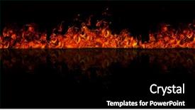  Presentation with fire department - Theme with free fire department - firewall reflected on floor isolated background and a black colored foreground