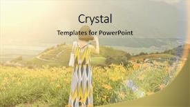  Presentation with lily - PPT theme featuring tigers - asian woman taking a picture background and a lemonade colored foreground