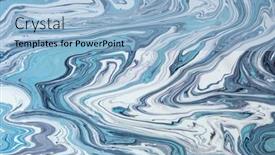  Presentation with paint - Beautiful presentation theme featuring free-flowing-acrylic-paint-random backdrop and a light blue colored foreground