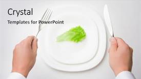  Presentation with children and healthy eating - Slides having free food - eat less concept of healthy background and a white colored foreground