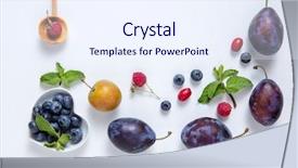  Presentation with mango juice fresh tropical fruit - PPT theme featuring free forestry - fresh juicy berries and fruit background and a  colored foreground