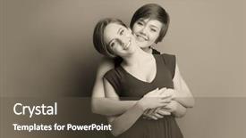  Presentation with color - Amazing slides having free civilization - young lesbian couple on color backdrop and a tawny brown colored foreground