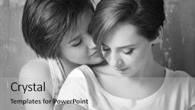  Presentation with chalk line set of grunge - PPT theme having free civilization - young lesbian couple on grunge background and a light gray colored foreground