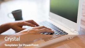  Presentation with free global warming - Colorful PPT layouts enhanced with free global warming - concept of working at home backdrop and a coral colored foreground