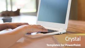  Presentation with free global warming - Theme enhanced with free global warming - concept of working at home background and a coral colored foreground